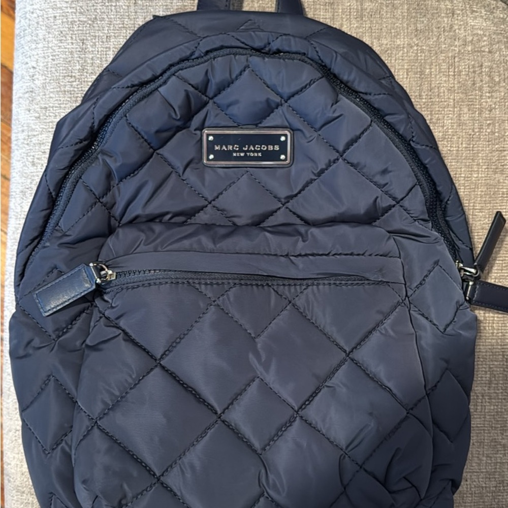 Marc Jacobs Dark Blue Quilted Backpack